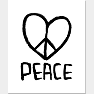 Love Peace, Peace Love Posters and Art